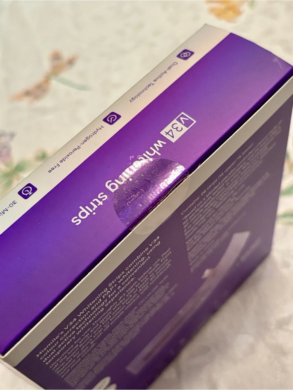 Hismile V34 Teeth Whitening Strips Color Corrector Purple Stain Treatment